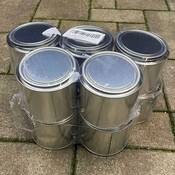 Set de 10 recipiente rotunde din tablă BenBow, 500 ml