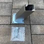 Consolă de bar Capri Înclinare 60° Oțel inox efect – 170 mm înălțime