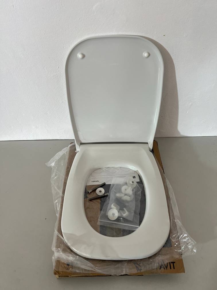 Capac WC DURAVIT D-Code cu închidere lentă SoftClose