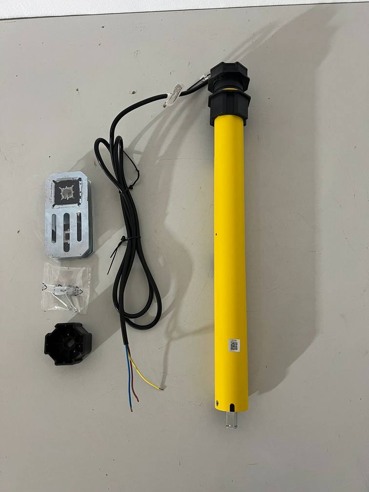 Motor tubular Schellenberg 21210 cu telecomandă radio, 10 Nm, pentru rulouri
