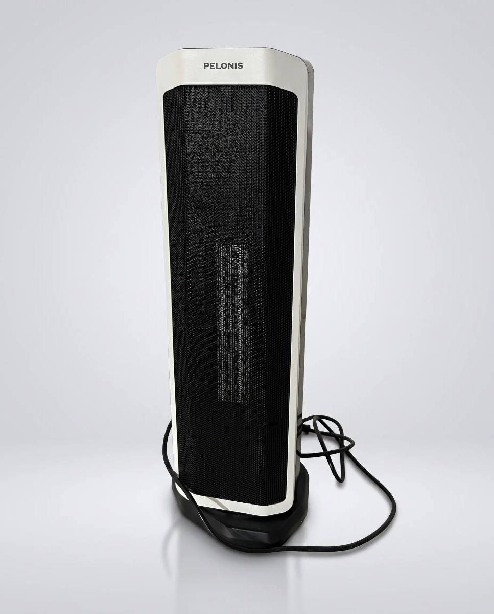 PELONIS Aerotermă electrică ceramică 2000W cu telecomandă, încălzire rapidă, mod ECO, oscilație 75° și timer 8h