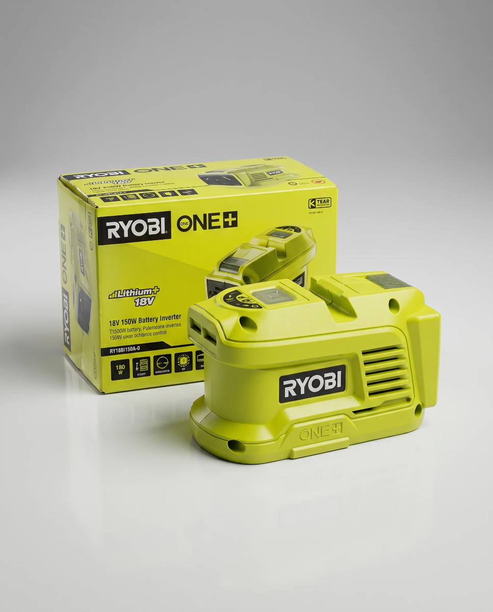 RYOBI RY18BI150A-0 - Invertor 18V ONE+ 150W cu priza 230V si USB