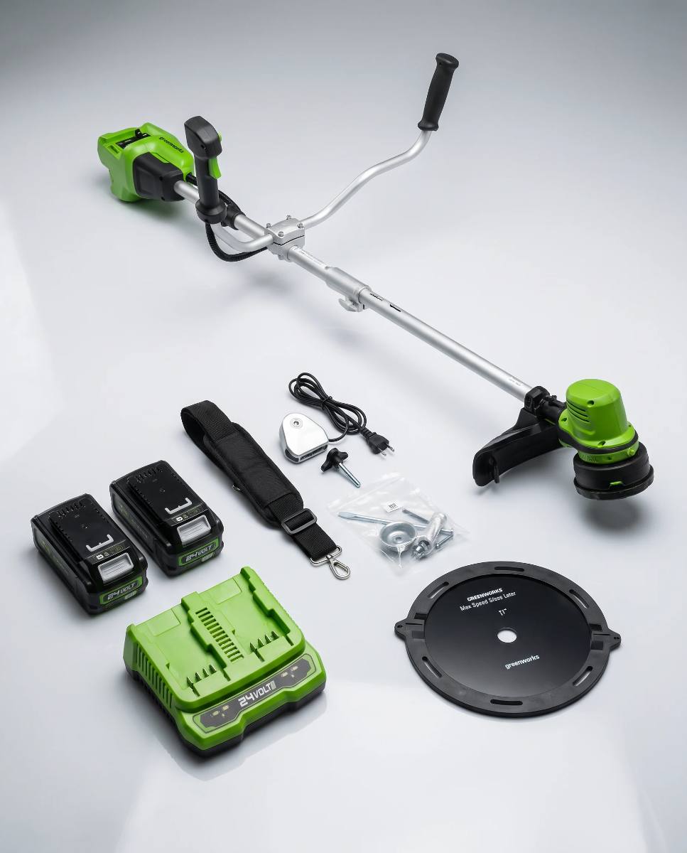 Greenworks GD24X2BCBK4x - Motocoasa / Trimmer pe acumulator 48V