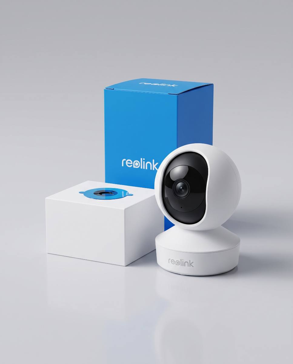 Reolink E1 4MP 2K - Camera de supraveghere WiFi interior, 360 grade, Auto-Tracking