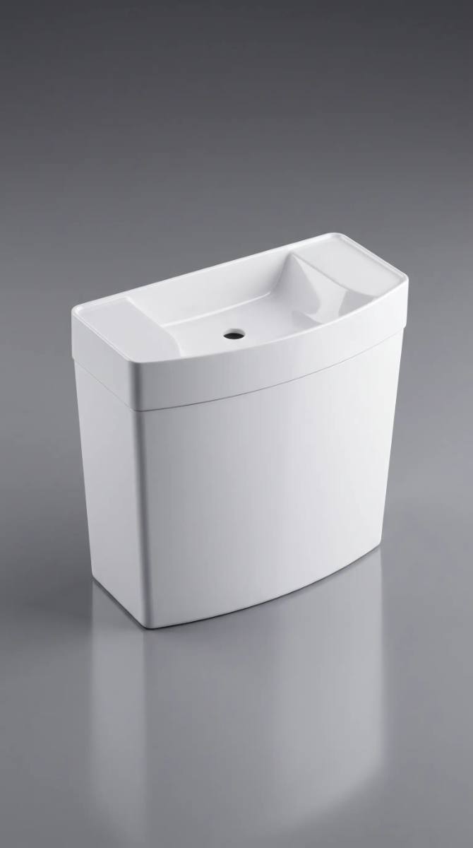 Rezervor WC Wirquin ISEO 50720090 cu lavoar integrat, alb